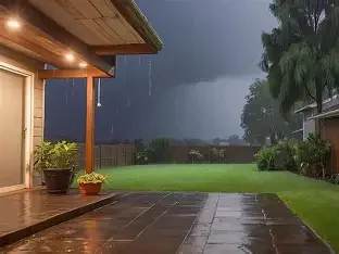 Stock image yard after rain — Texas Shield Pest Control